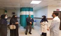 بازدید سرزده معاون فرهنگی و دانشجویی و مدیرامور پرستاری دانشگاه علوم پزشکی گیلان از بیمارستان شهید بهشتی انزلی